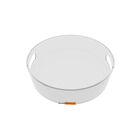 Bandeja Redonda Em Acrílico Cristal Pequena 20x20x5cm