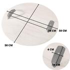 Bandeja Redonda Maré Ártico Com Alça Em Couro Preto