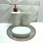 Bandeja Redonda, Porta Sabonete, Saboneteira E Porta Escova