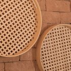 Bandeja Redonda Vazada De Bambu - Oikos 40cm