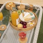 Bandeja Redonda Vazada De Bambu - Oikos 40cm