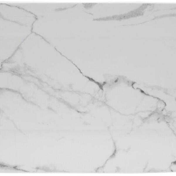 Bandeja Retangular 31 Cm Mármore Cinza Porcelana Schmidt