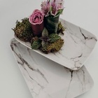 Bandeja Retangular 31 Cm Mármore Cinza Porcelana Schmidt