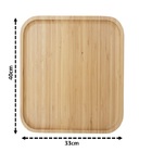 Bandeja Retangular Bambu Eco Prime 33cm X 40cm - Tuut