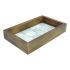 Bandeja Retangular De Madeira Natural Canjiquinha L29xp15xa5c