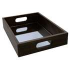 Bandeja Retangular Espelhada Betume 25x35cm