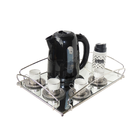 Bandeja Retangular Espelhada Cromada 45x29,5cm