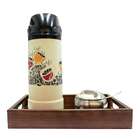 Bandeja Retangular Espelhada Natural 30x30cm