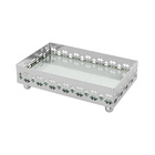 Bandeja Retangular Galeria Cross 16x10x3cm Fundo Espelho St.