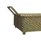 Bandeja Retangular Lubili Em Ferro Com Espelho E Alca L32,5xp