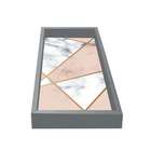 Bandeja Retangular Macaé Cinza