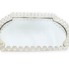 Bandeja Retangular Prata Cristal K9 46x31x6cm