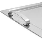 Bandeja Retangular Rasa Aço Inox Para Servir Com Alça 40cm Át