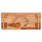 Bandeja Retangular Wolff Craft Teca Champanhe 41cm