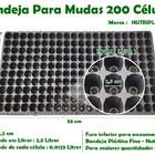 Bandeja Sementeira Para Mudas - 200 Celulas - 5 Unidades