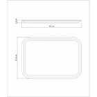 Bandeja Service Retangular Em Aco Inox 40x27 Cm Tramontina