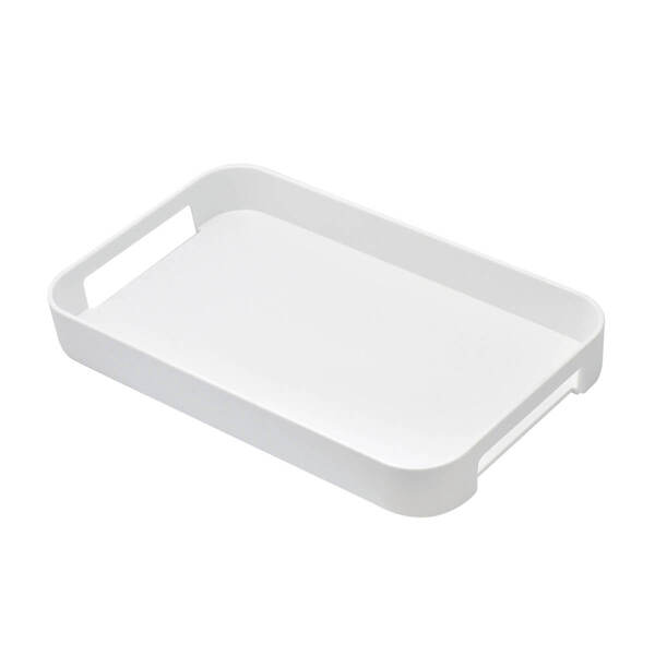 Bandeja Servir Decorar Organizar Com Alça 33cm Branca
