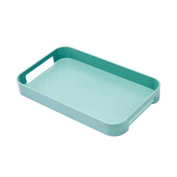 Bandeja Servir Decorar Organizar Com Alça 33cm Verde