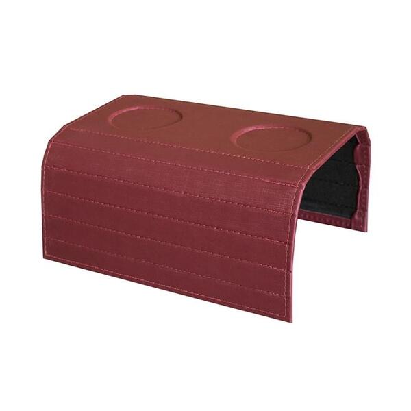 Bandeja Sintética Para Sofá Porta Copos Vermelha