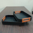 Bandeja Sintético Preto 2pç