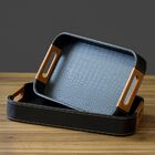 Bandeja Sintético Preto 2pç