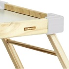 Bandeja Tramontina Small Madeira Maciça E Cantoneiras Branca