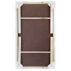 Bandeja Tramontina Small Madeira Maciça E Cantoneiras Branca