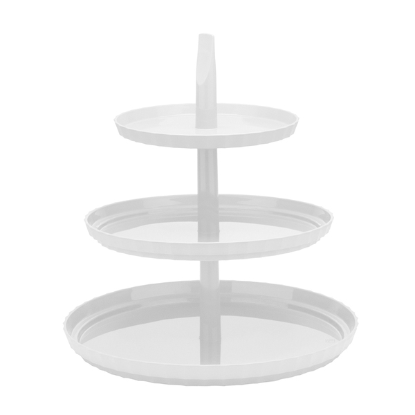 Bandeja Tripla Para Servir Doces E Salgadinhos Para Festa 3 A