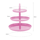 Bandeja Tripla Para Servir Doces E Salgadinhos Para Festa 3 A