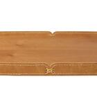 Bandeja Vale Decorativa Castanho Couro Marrom