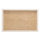 Bandeja Woodart De Madeira Trançado Com Sisal Branca 45cm