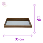 Bandeja Woodart Naturals  De Madeira 35cm X 25cm X 5cm