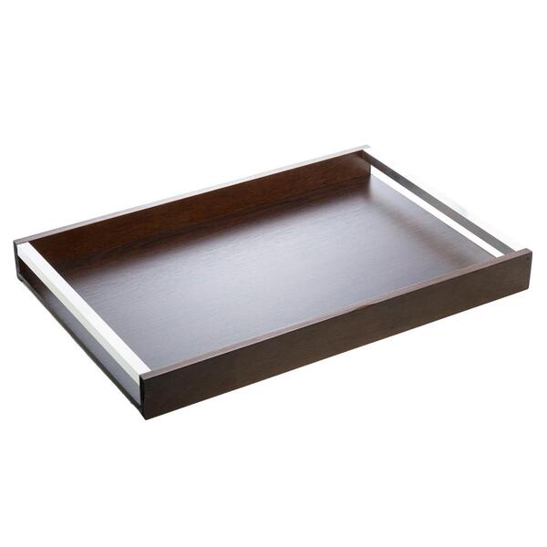 Bandeja Decorativa Retangular De Madeira Natural 60cm 10999 Wolff