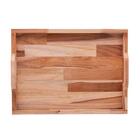 Bandeja Woodart Teca De Madeira 45cm 33cm X 6cm