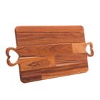 Bandeja Woodart Teca De Madeira 47cm X 23cm X 2cm