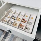 Bandejas Organizadoras para Joias Bege 4 x 20 x 30 Praticità