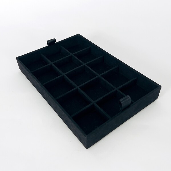 Bandejas Organizadoras para Joias Preto 4 x 20 x 30 Praticità