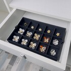 Bandejas Organizadoras para Joias Preto 4 x 20 x 30 Praticità