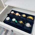 Bandejas Organizadoras para Relógios Preto 4 x 20 x 30 Praticità