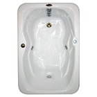 Banheira Retangular 120x49cm 6 jatos Ouro Fino