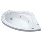 Banheira Canto 130x130x40cm 4 jatos Ouro Fino