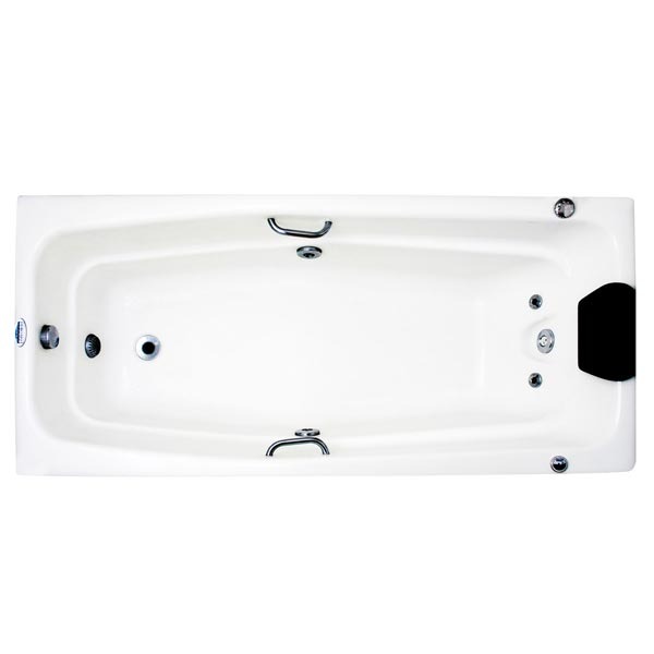 Banheira Retangular 155x42cm 5 jatos Ouro Fino