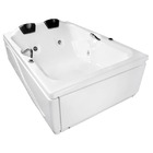 Banheira Retangular 160x120x47cm 14 jatos Ouro Fino