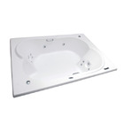 Banheira Retangular 160x131x46cm 14 jatos Ouro Fino