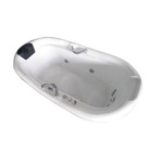 Banheira Oval 170x90x50cm 9 jatos Ouro Fino