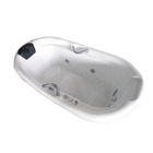 Banheira Oval 170x90x50cm 9 jatos Ouro Fino