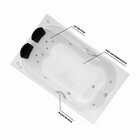 Banheira  Casal De  Hidromassagem  Ascoli  Elegance 170cmx120