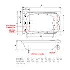 Banheira  Casal De  Hidromassagem Ascoli  Essencial 180cmx120