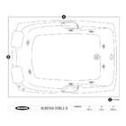 Banheira Almeria Dupla 150x115 P Slim Gel Coat 220v Albacete