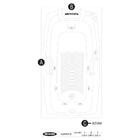 Banheira Almeria Slim 165x090x45 M Gel Coat 220v Albacete